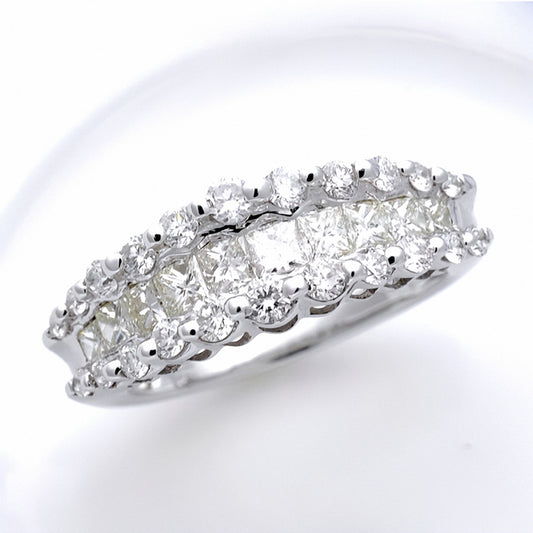【特別価格】ダイヤモンドリング1.50ct  ダイヤモンドとプラチナを贅沢に使用したボリュームのある指輪 TG060521