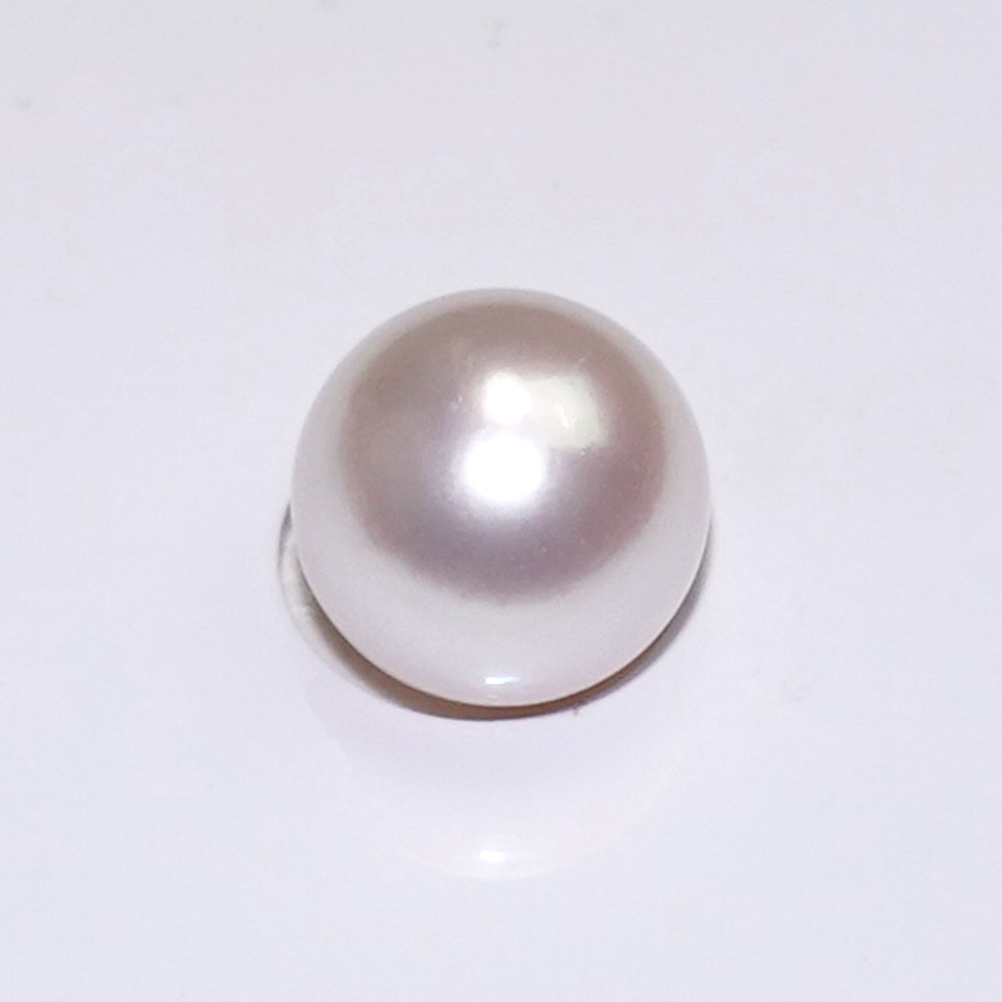 【創業祭限定価格】【花珠】希少な大珠アコヤ真珠(10.0mm)ルース片穴 強い照り、ピンク系のキレイな珠、【真珠総合研究所|花珠鑑別鑑定書付】
