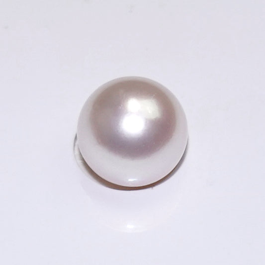 【特別価格】【花珠】希少な大珠【アコヤ真珠10.0mm】ルース片穴 強い照り、ピンク系のキレイな珠【真珠総合研究所|花珠鑑別鑑定書付】