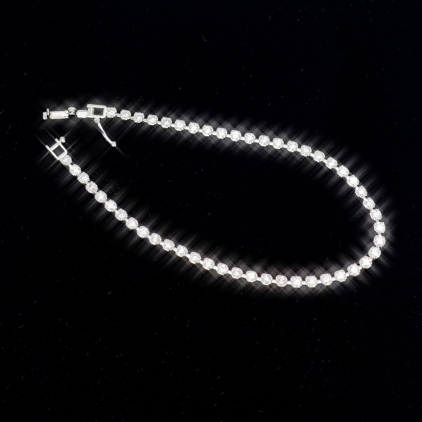 ダイヤモンドブレスレット【2.00ct】 上品なデザインのきれいなダイヤモンドブレスレットBLD2.00ct-6HCP4012390-Pt