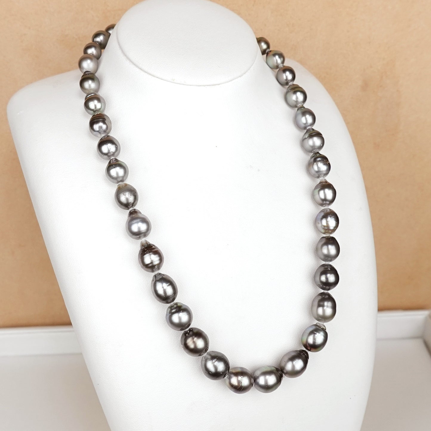 黒蝶真珠セミバロックネックレス KC-N7.9〜11.8mm-SE13031