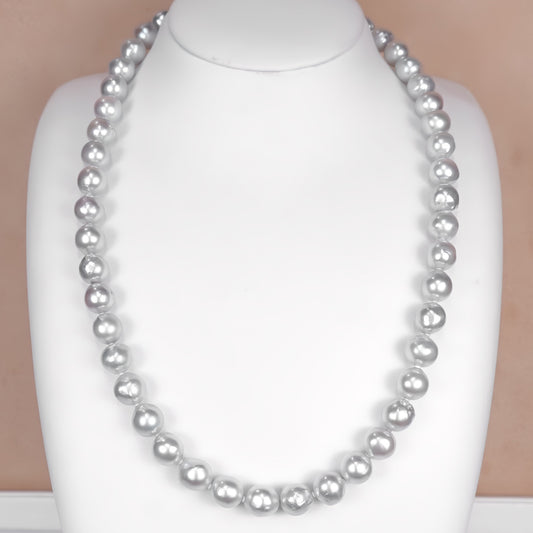【特別価格】ナチュラルカラー(無調色)パールネックレス9.0〜9.5mm PNN90-真珠総合KKXXX752