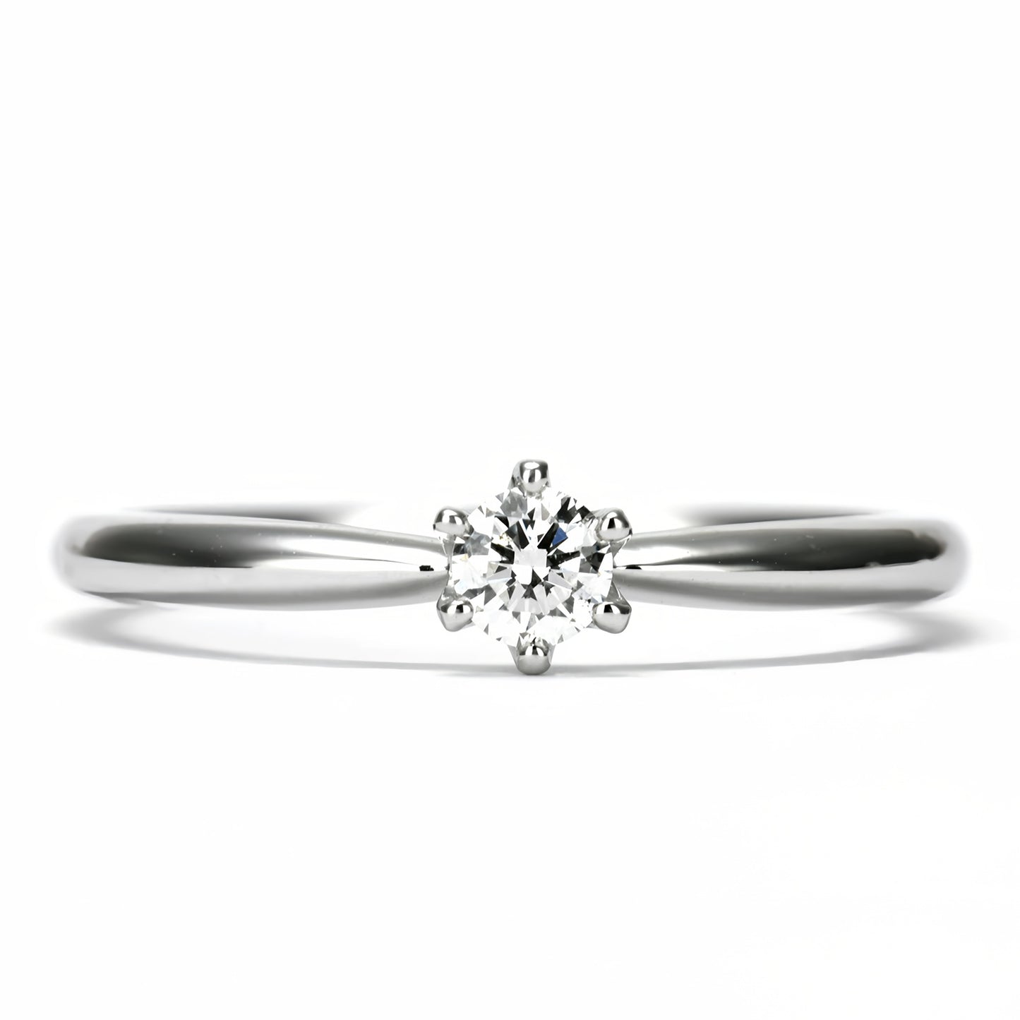婚約指輪/結婚指輪セット シンプルな人気デザインのブライダルリングセット Bs1007-TRM075-076-Pt-0.18,G,SI2,G