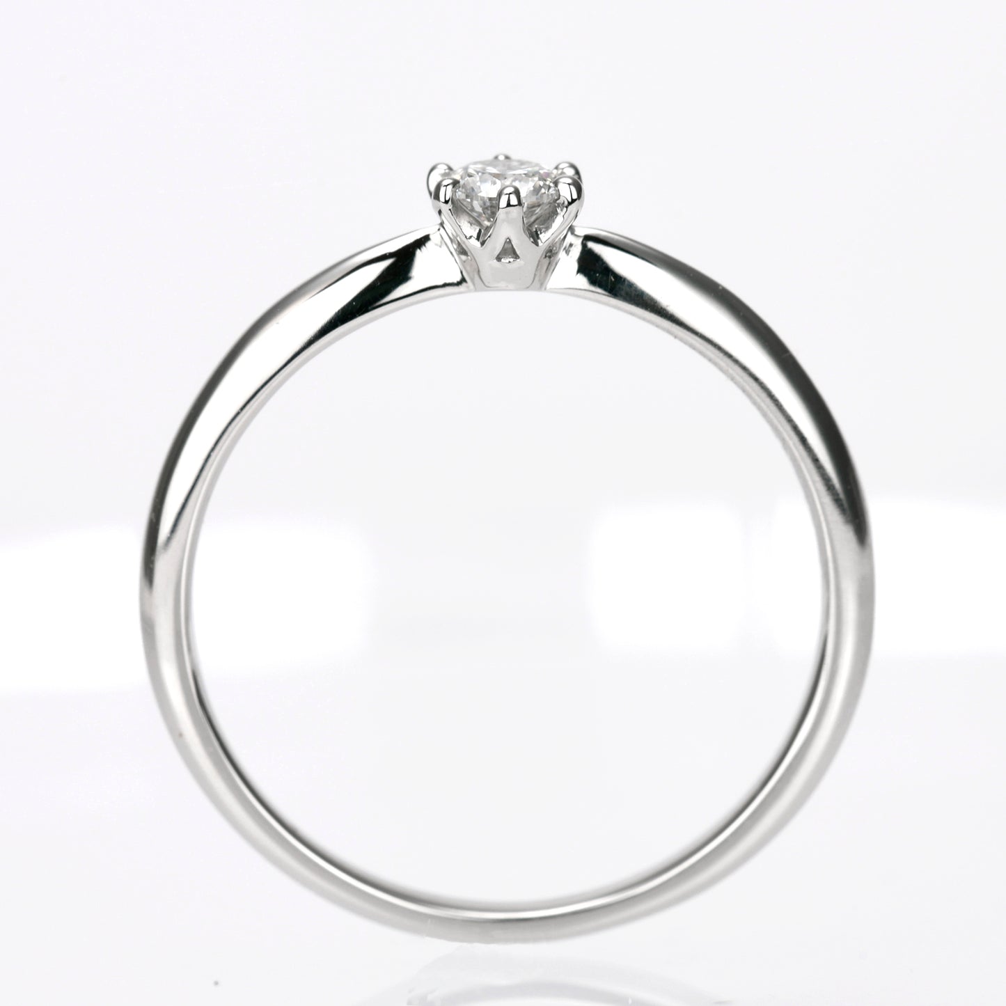 婚約指輪/結婚指輪セット シンプルな人気デザインのブライダルリングセット Bs1007-TRM075-076-Pt-0.18,G,SI2,G
