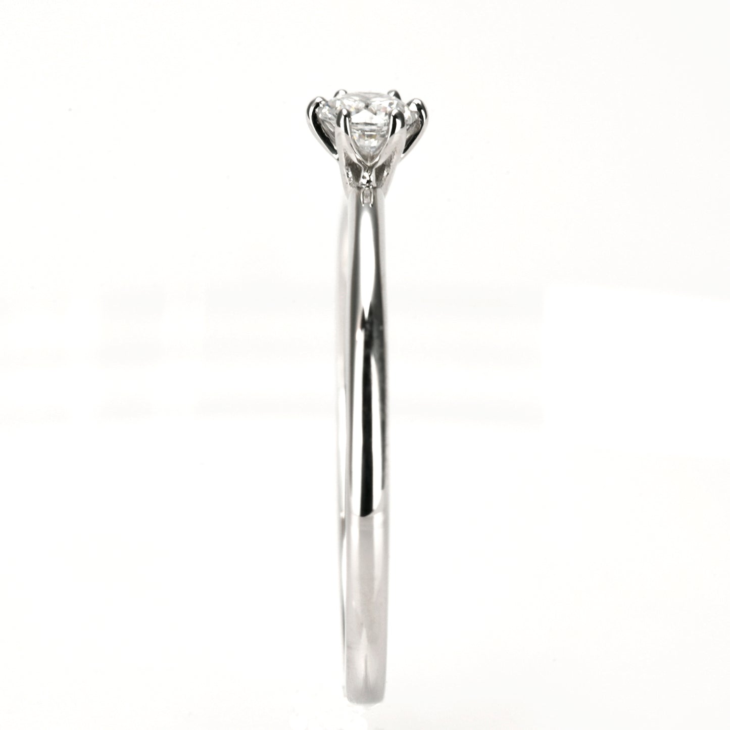 婚約指輪 シンプルでオシャレなプラチナダイヤモンドリング ER605-0.145ct E,SI1,VG-Pt