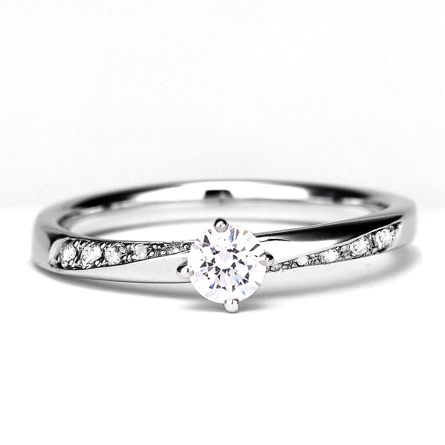 HarmonyPremium-4 高純度ハードプラチナ製リングセット BsHaPre4-0.20ct,DVS2,3EX,HC~Pt.950H