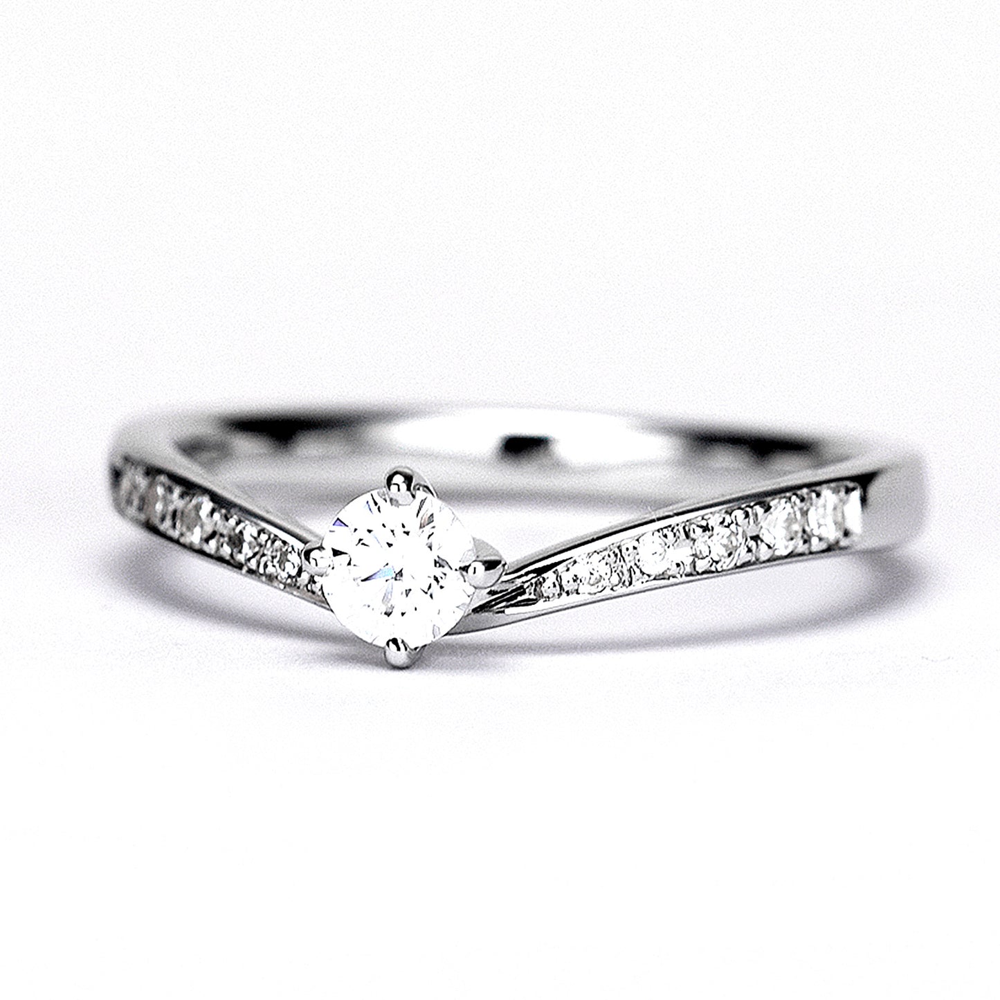 ブライダルリングセット HarmonyPremium-6 婚約指輪・結婚指輪共に高純度のハードプラチナを使用 BsTrM6-0.20,D,VS1,3EX,HC