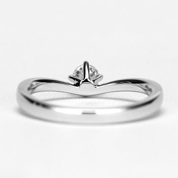 婚約指輪【HarmonyPremium-6】 高純度ハードプラチナ製ブライダルリングセット BsTrM6-0.25ct,D,VS2,3EX,HC