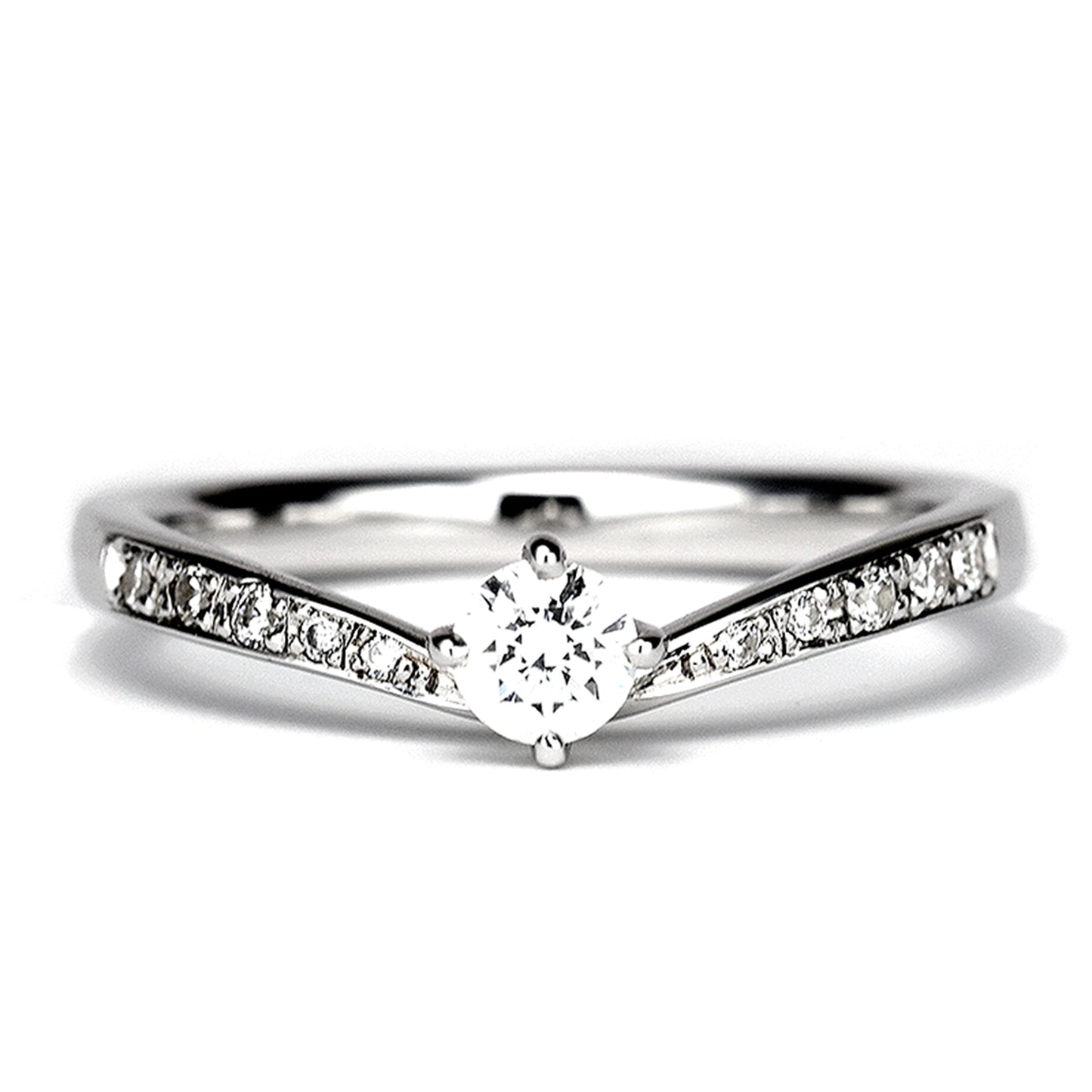 婚約指輪【HarmonyPremium-6】 高純度ハードプラチナ製ブライダルリングセット BsTrM6-0.25ct,D,VS2,3EX,HC