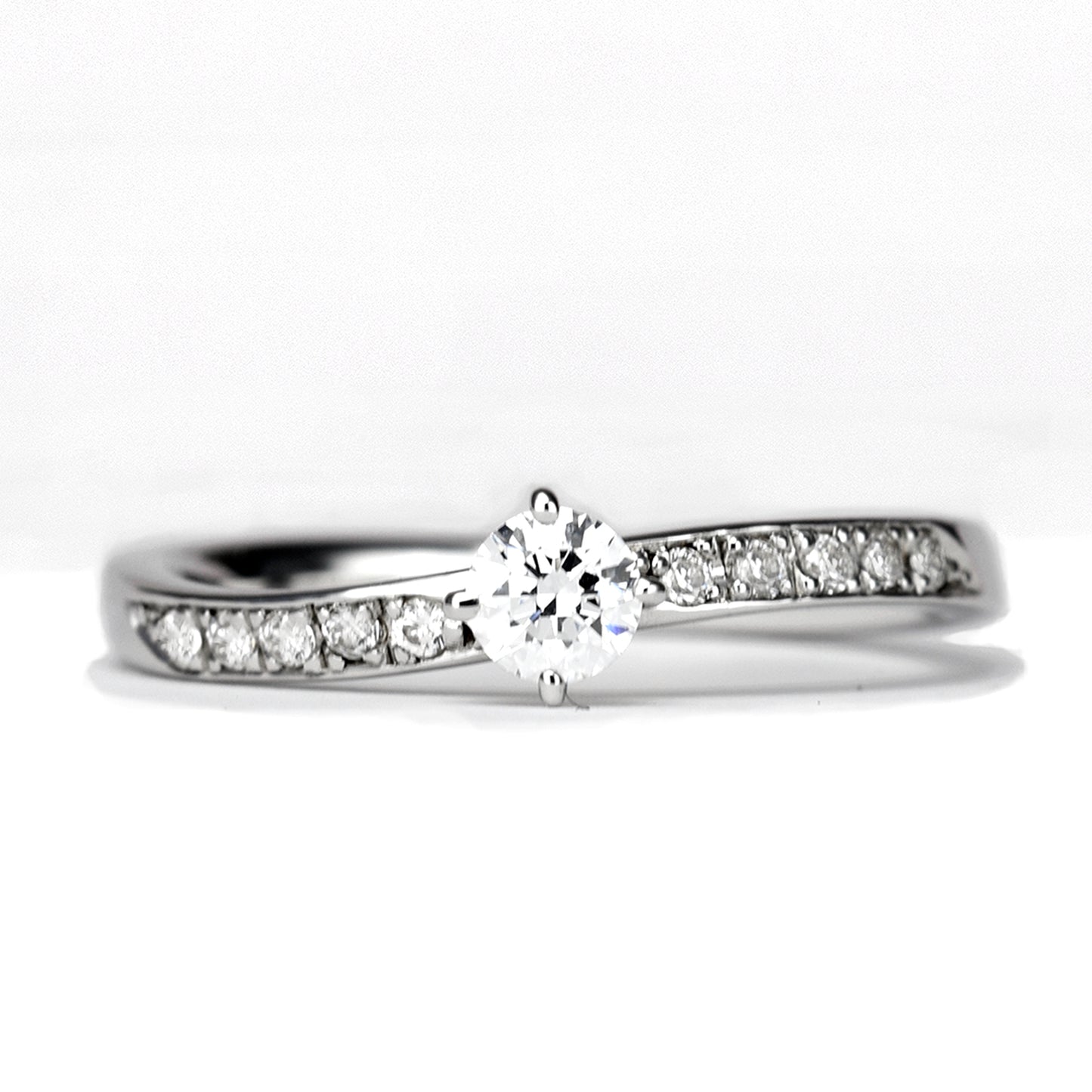 HarmonyPremium-5 高純度ハードプラチナ製ブライダルリングセット 最高級のダイヤモンドを使用 BsHaPre5-0.30ct,D