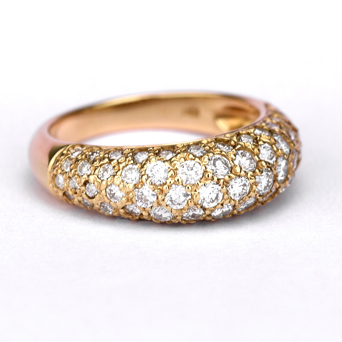 【特別価格】ダイヤモンドリング1.42ct-K18PG(ピンクゴールド)パベセティング-GID548557F