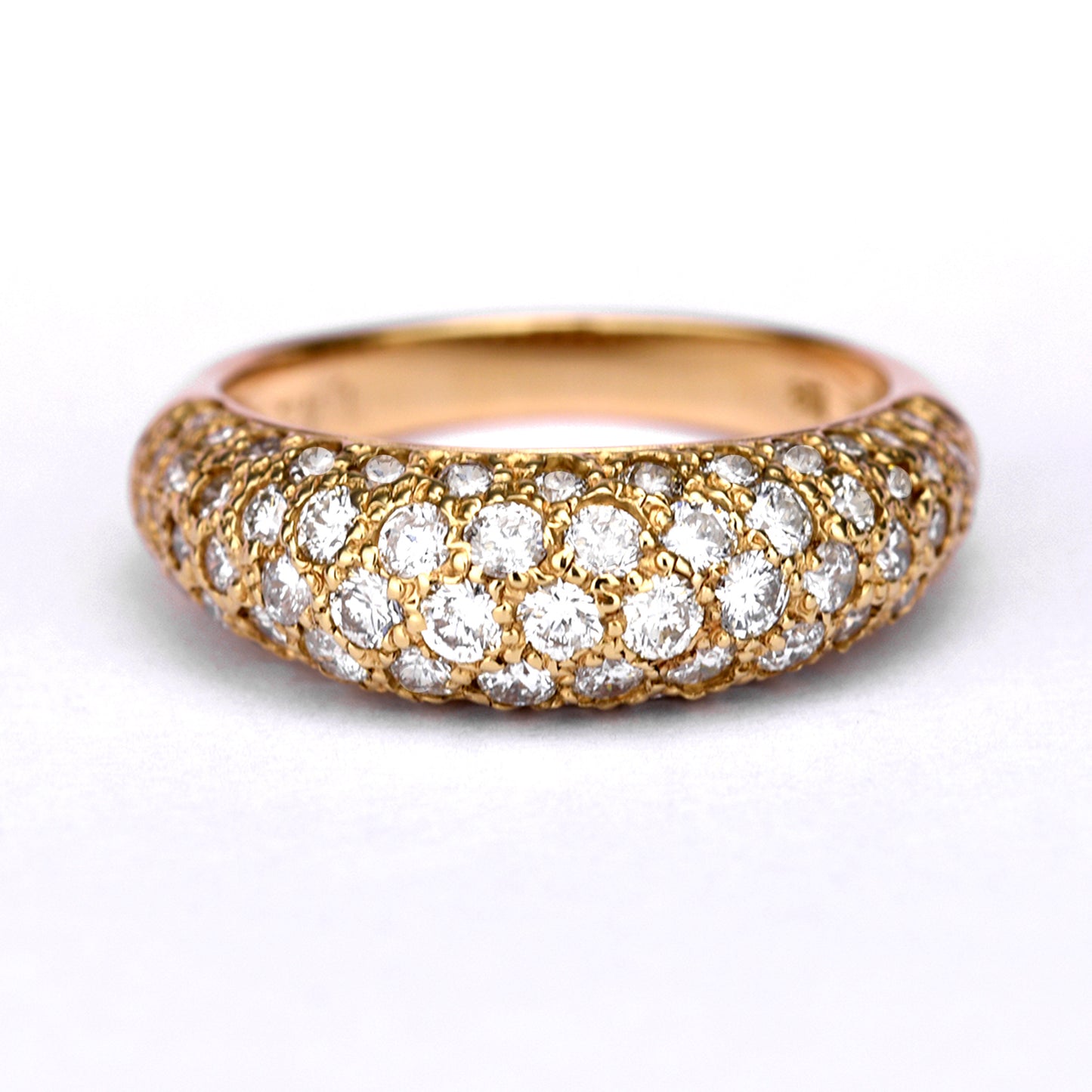 【特別価格】ダイヤモンドリング1.42ct-K18PG(ピンクゴールド)パベセティング-GID548557F
