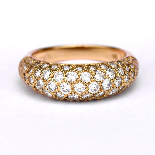 【特別価格】ダイヤモンドリング1.42ct-K18PG(ピンクゴールド)パベセティング-GID548557F