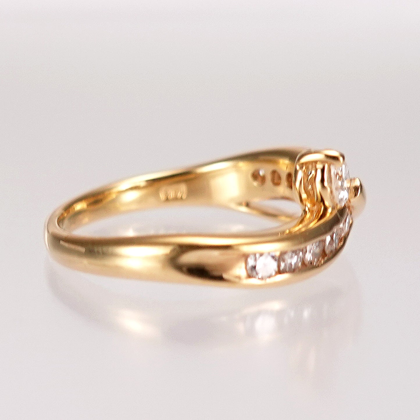 【特別価格】ダイヤモンドリング0.50ct K18YG(イエローゴールド)製-RD050-SADAP3265