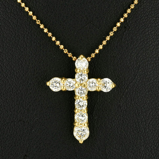 ダイヤモンドペンダント(K18) 合計1.00ctのダイヤモンドを使用した華やかなゴールドペンダント PND-1.00ct-K18YG