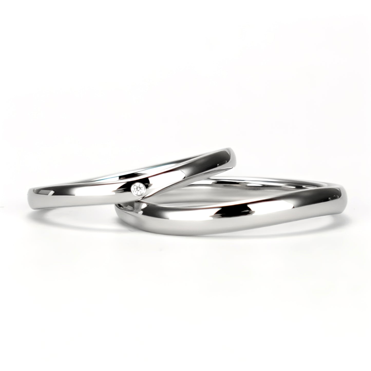 【鍛造】結婚指輪ペアPt 変形やキズに強い高品質なプラチナ鍛造リング MpKK82-20Dh1-KK82-25-Pt