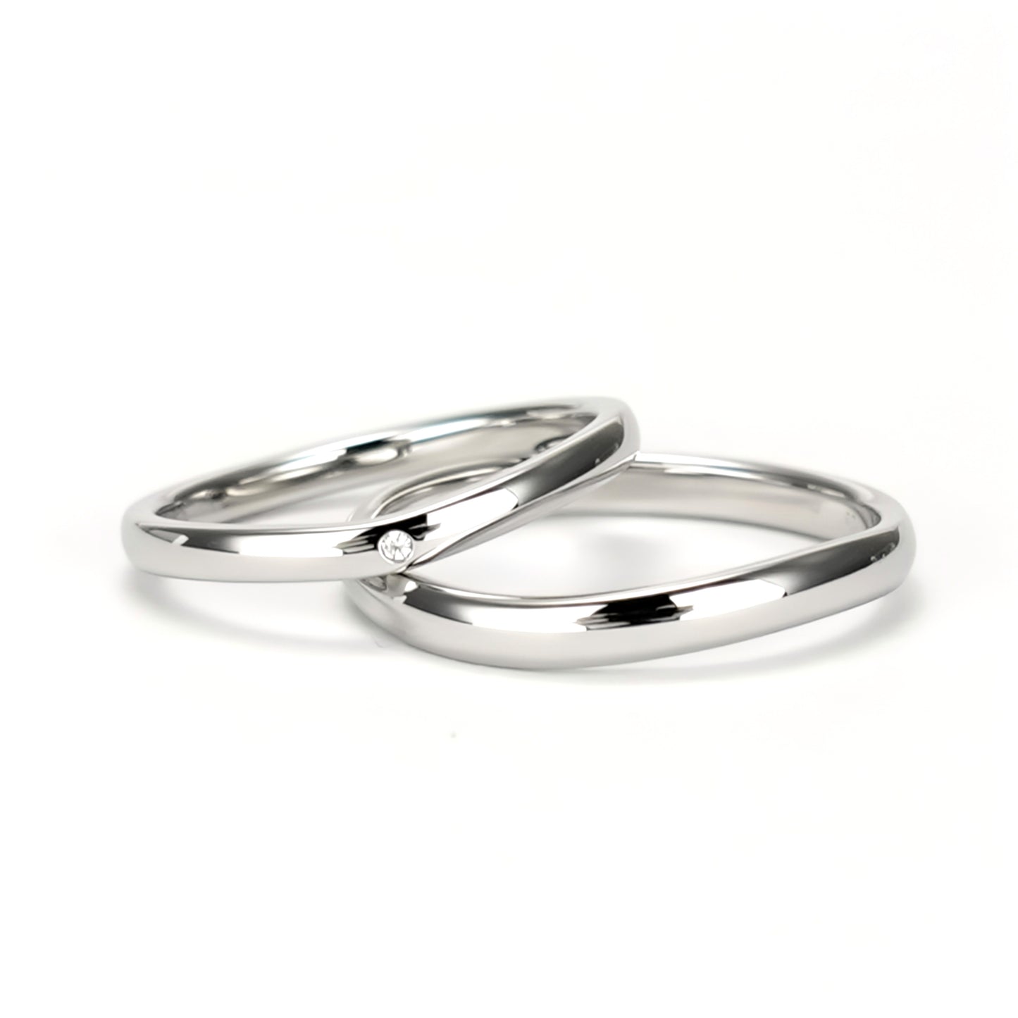 【鍛造】結婚指輪ペアPt 変形やキズに強い高品質なプラチナ鍛造リング MpKK82-20Dh1-KK82-25-Pt