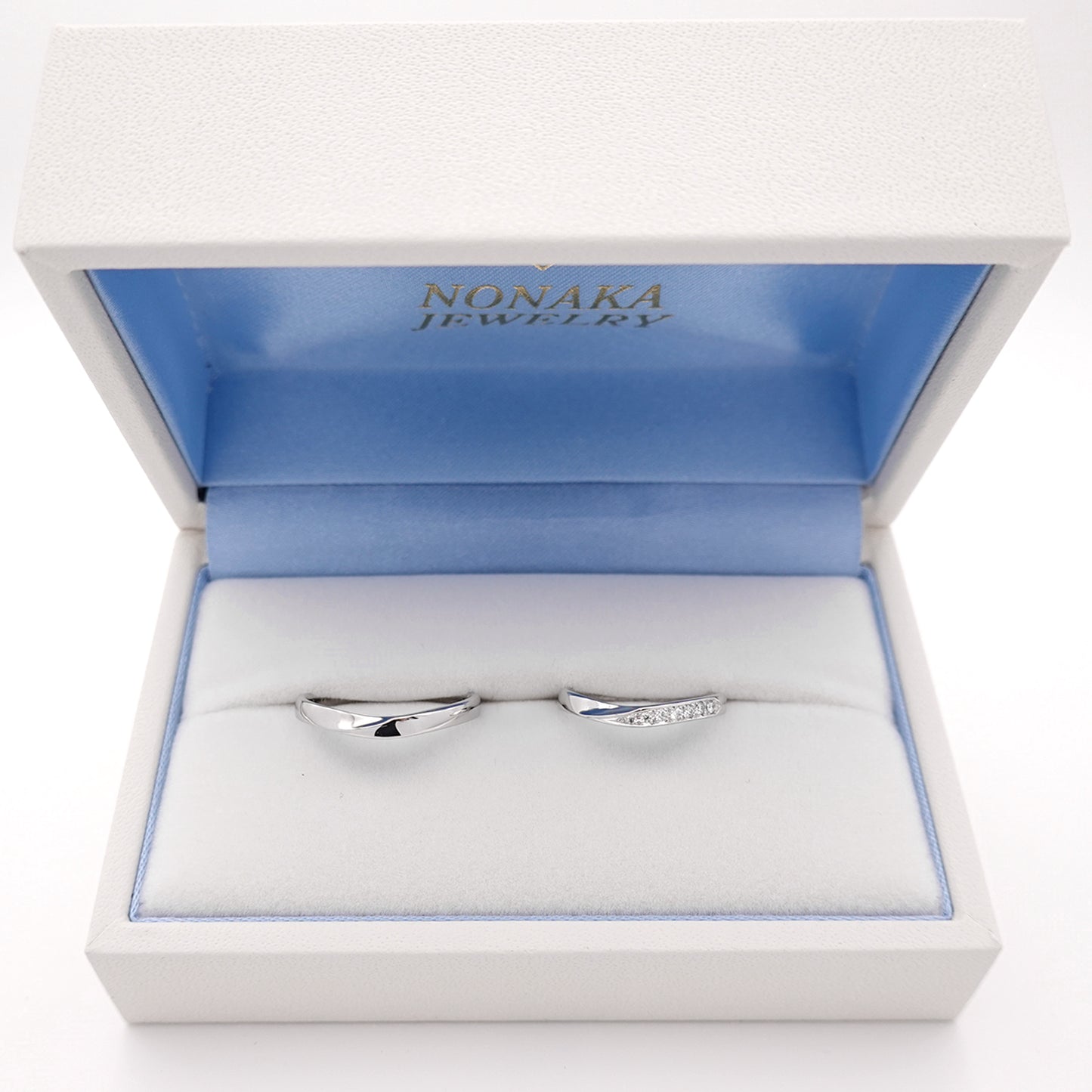 【鍛造/スーパーハード純プラチナ】結婚指輪ペア(鍛造Pt.999SH)高品質H&Cダイヤを使用 緩やかなV字デザイン 変形やキズに非常に強い純プラチナ製鍛造リング MpKK91-DhS-L-Pt999SH