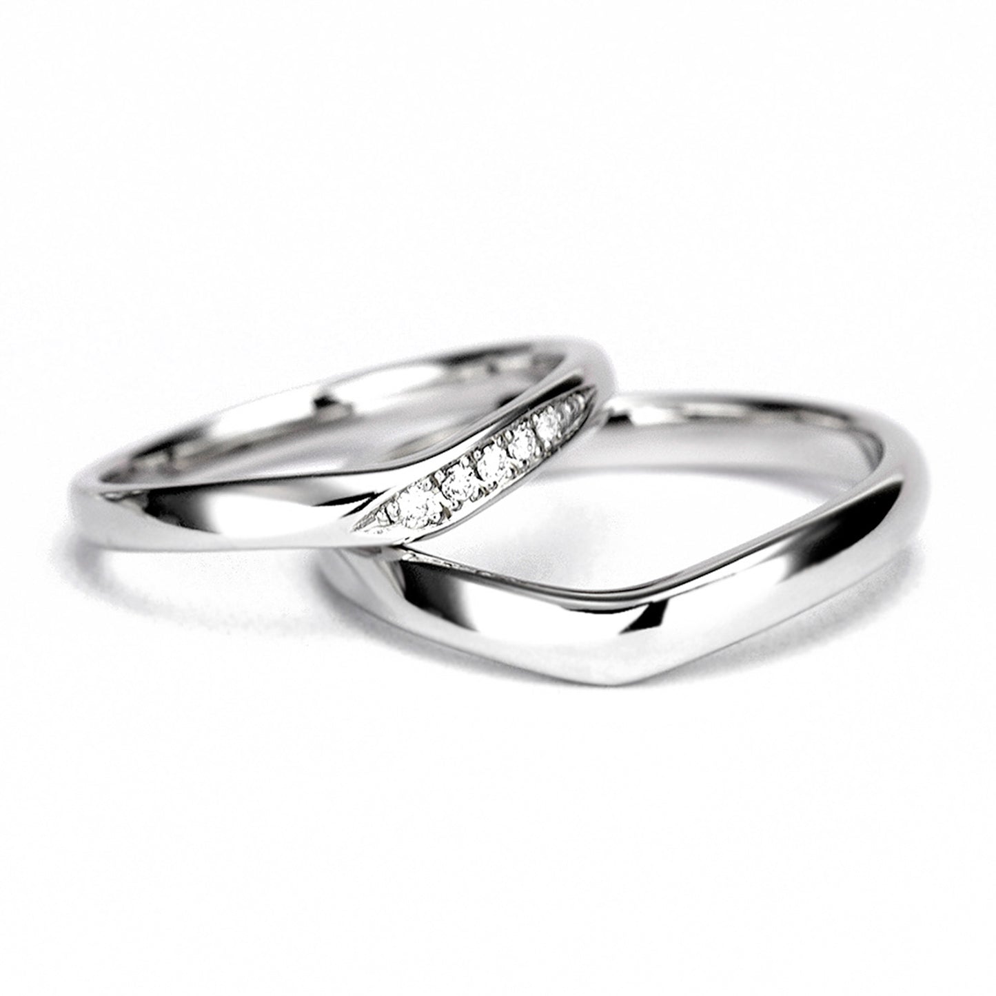 高品質セットリング シンプルで人気のデザイン メレダイヤも全てH&Cカット BsNJ116h-NJ15LDhM-0.20ct,D,VVS1,3EX,HC-Pt