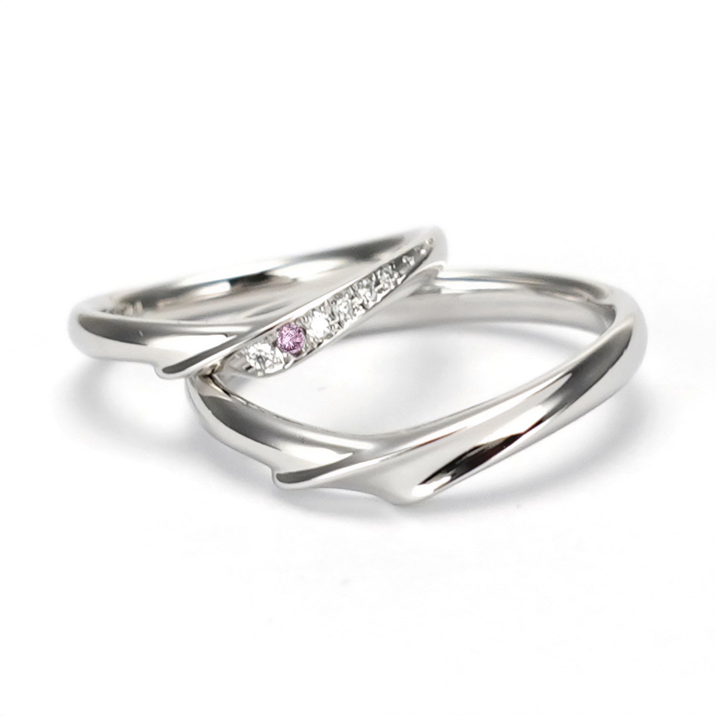 【シリーズ最高峰】 ピンクダイヤとH&Cダイヤ 3点セット BsS101ph0.30ct,D,IF,3EX,HC【GIA+中央宝研ダブル鑑定書付】