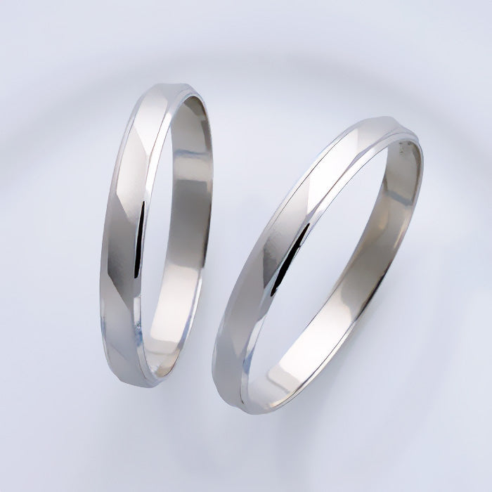 【TrueLove】プラチナ製結婚指輪ペア キズや変形に強い鍛造製法 MpTL-P267