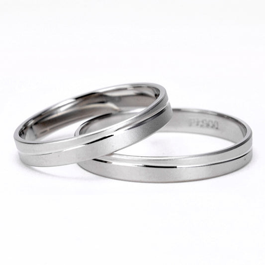 【TrueLove】結婚指輪ペア キズや変形に強い鍛造製法のリーズナブルなプラチナ製リング MpTL-P272