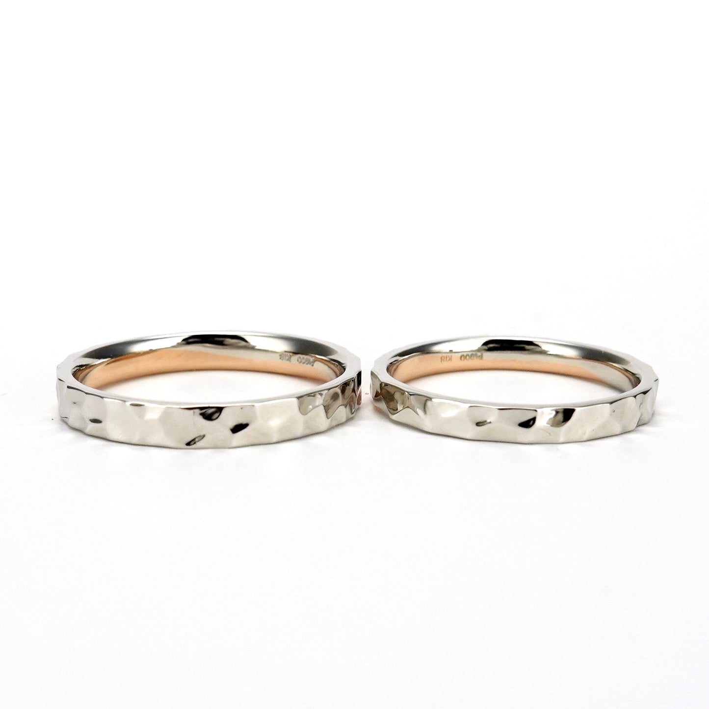 結婚指輪ペア 【2way】プラチナとゴールドのコンビ、プラチナ単色としても使えます。MpTAM-257-258-Pt900/K18