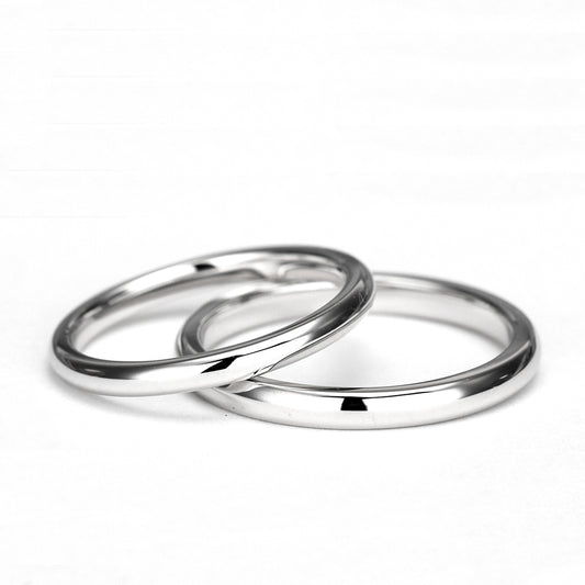 【HarmonyPremium-1】結婚指輪ペア シンプルなストレートデザインの高純度ハードプラチナ(Pt.950H)製マリッジリング MpHaPre1