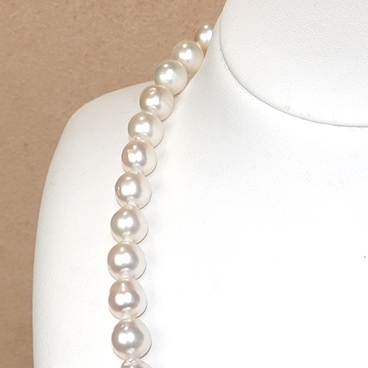 【特別価格】白蝶真珠ネックレス7.0〜9.5mm NSCP7.0-9.5-OO14032