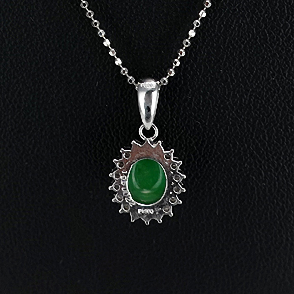 翡翠(ヒスイ)ペンダント PN-Hs-Pt-1.95ct-D0.22