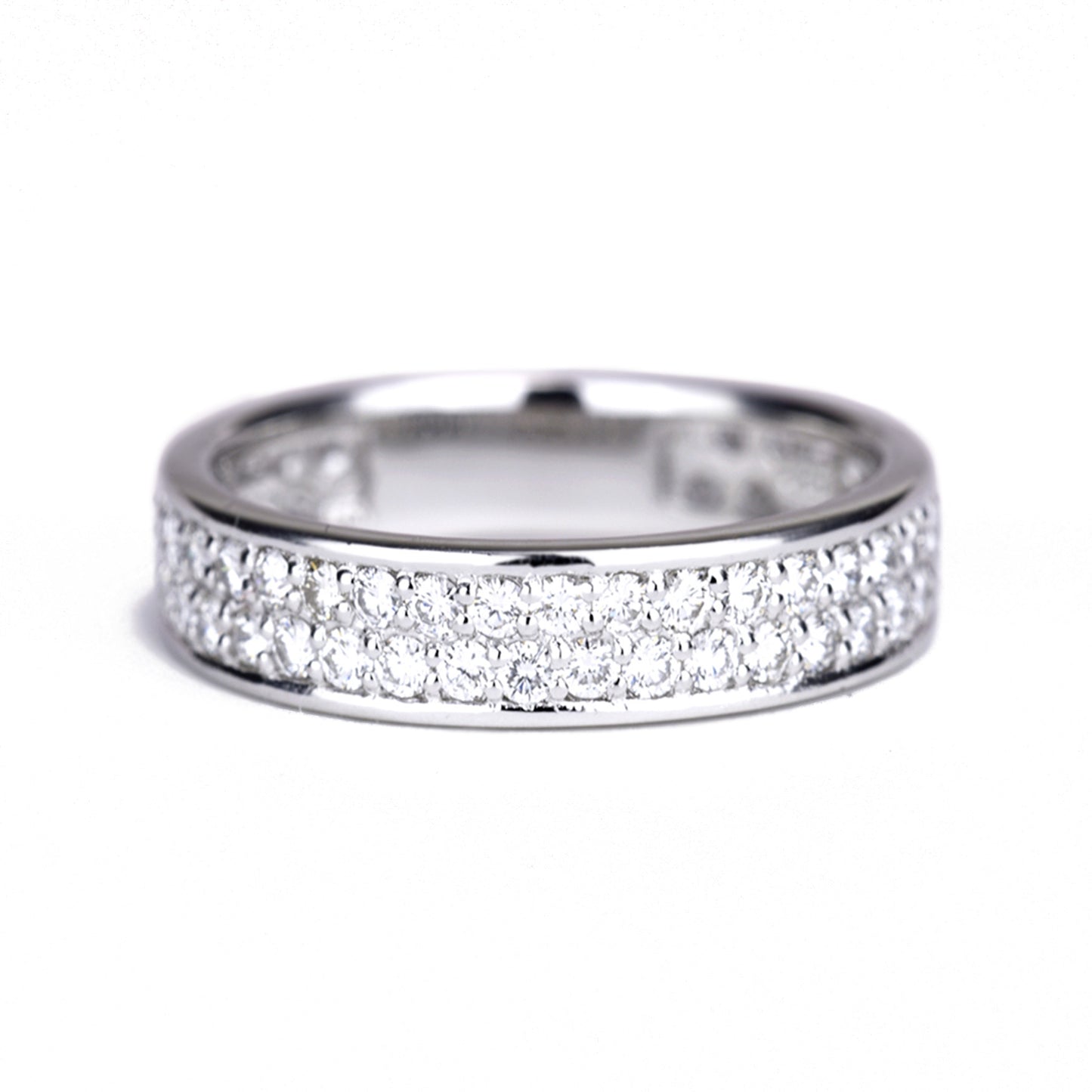 【特別価格】ダイヤモンドリング パベセッティング0.88ct 高品質ダイヤモンドを隙間なく敷き詰めた高級リング(Pt.900)-RD-5042685