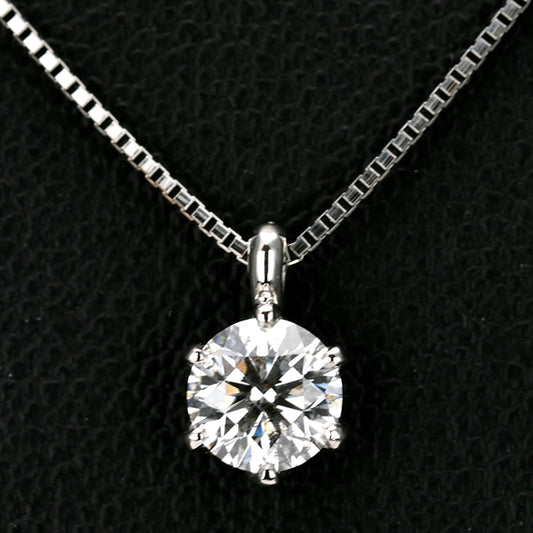 ダイヤモンドペンダント プラチナ製PND6-Pt-0.538,G,I1,VG