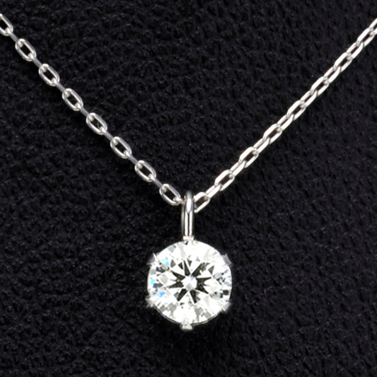 ダイヤモンドペンダント 最高のカラーとカットのダイヤモンドを使用プラチナ製、PND6-A-Pt-0.20,D,VS2,3EX,HC