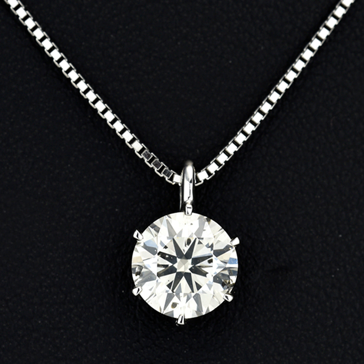 1.009ctダイヤモンドペンダント 1ctダイヤモンドの理想的なサイズ(中央宝石研究所鑑定書付) PN-D1.009,L