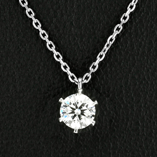 ダイヤモンドペンダント 一粒ダイヤモンドの輝きが引き立つシンプルなデザイン PND6-A-Pt-0.25,D,SI1,3EX,HC