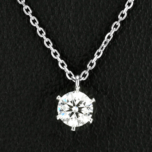 ダイヤモンドペンダント 高品質ダイヤモンド、シンプルかつ上品なデザイン、プラチナ製 PND6-A-Pt-0.30ct,D,VS2,3EX,HC