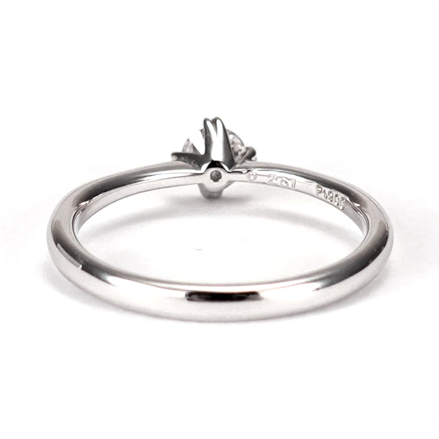 婚約指輪 ハート型の爪が個性的な高品質ダイヤモンドリング ES1-49-0.20ct,F,VS2,3EX,HC