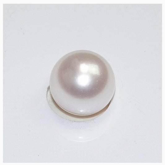 【特別価格】希少な大珠【アコヤ真珠準花珠10.0mm】ルース片穴 真珠総合研究所の真珠鑑定鑑別書付