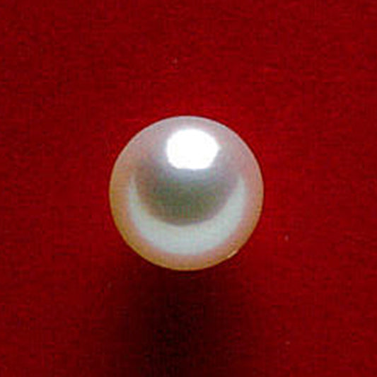 【特別価格】希少な大珠【花珠アコヤ真珠10.8mm】ルース（片穴）  非常に強い照りでピンク系のキレイな珠 真珠総合研究所の花珠鑑別鑑定書付