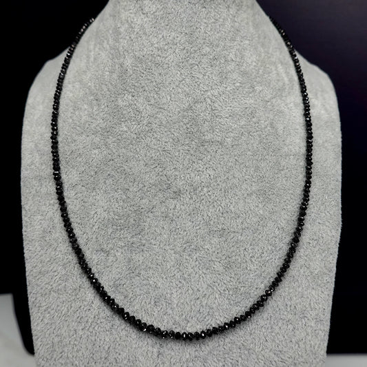 ブラックダイヤモンドネックレス20.0ct-45cm NBD-20.0ct-K18WG-HZ16788
