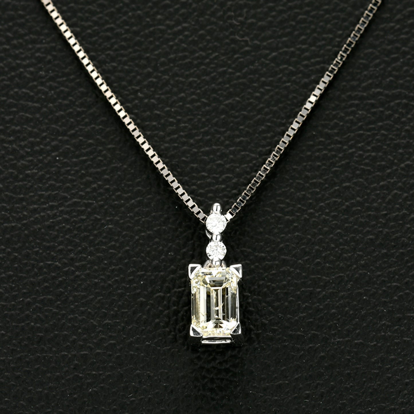 エメラルドカットダイヤモンドペンダント PN-D-EM-0.45ct