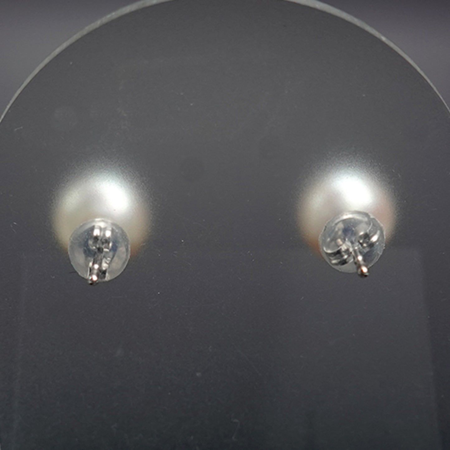 パールピアス  色照りの良いピンク系のキレイな真珠 PE-Pa-7.5mm-K14WG-Sy23051501