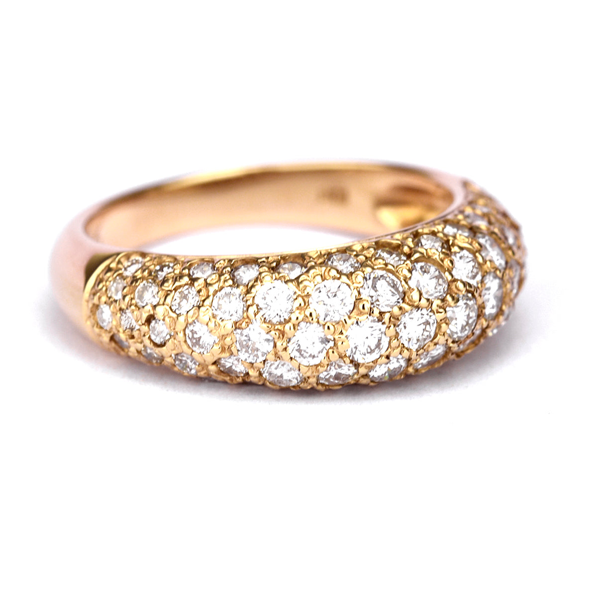 【限定特価】ダイヤモンドリング1.42ct-K18PG(ピンクゴールド）パベセティング-GID548557F