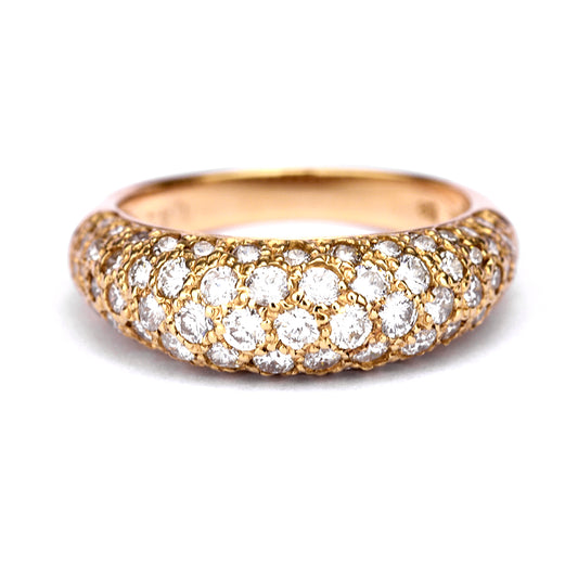 【限定特価】ダイヤモンドリング1.42ct-K18PG(ピンクゴールド）パベセティング-GID548557F