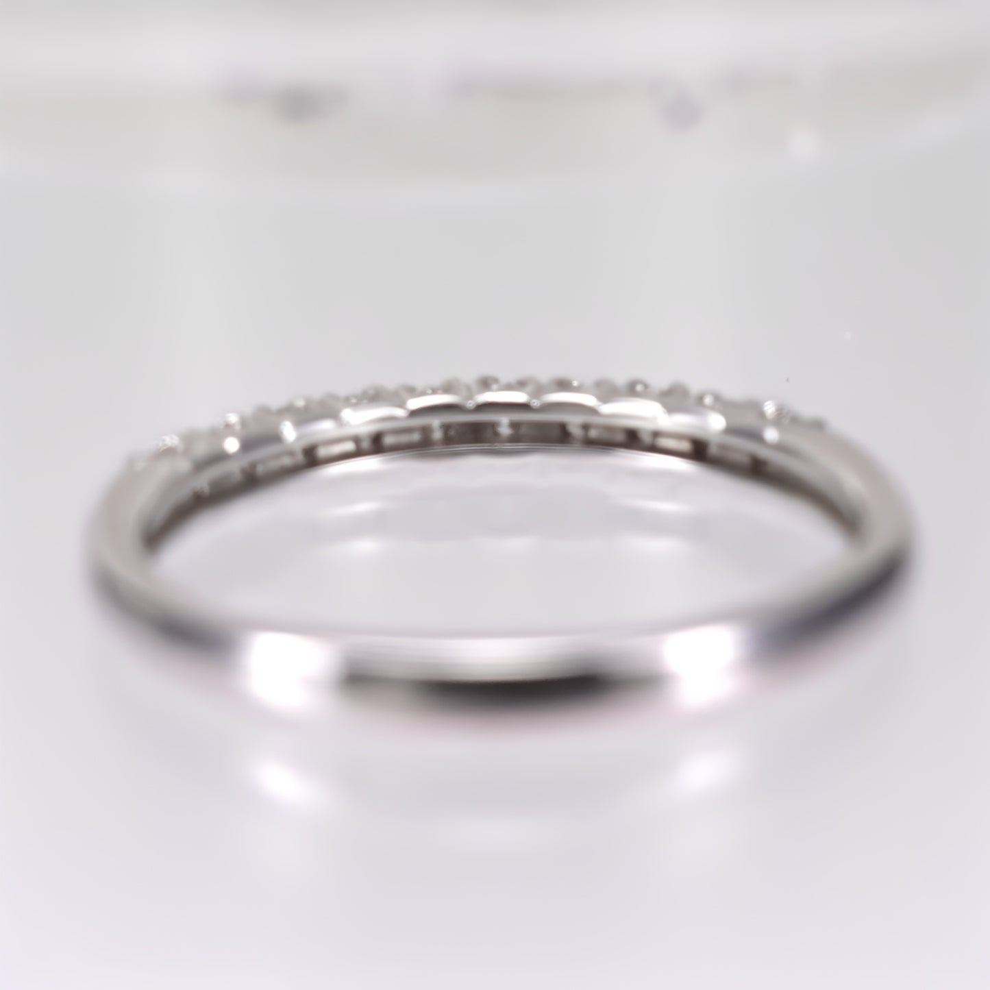 【特別価格】ダイヤモンドリング（H&Cダイヤ10個：0.20ct-K18WG）-RD020-HC10p