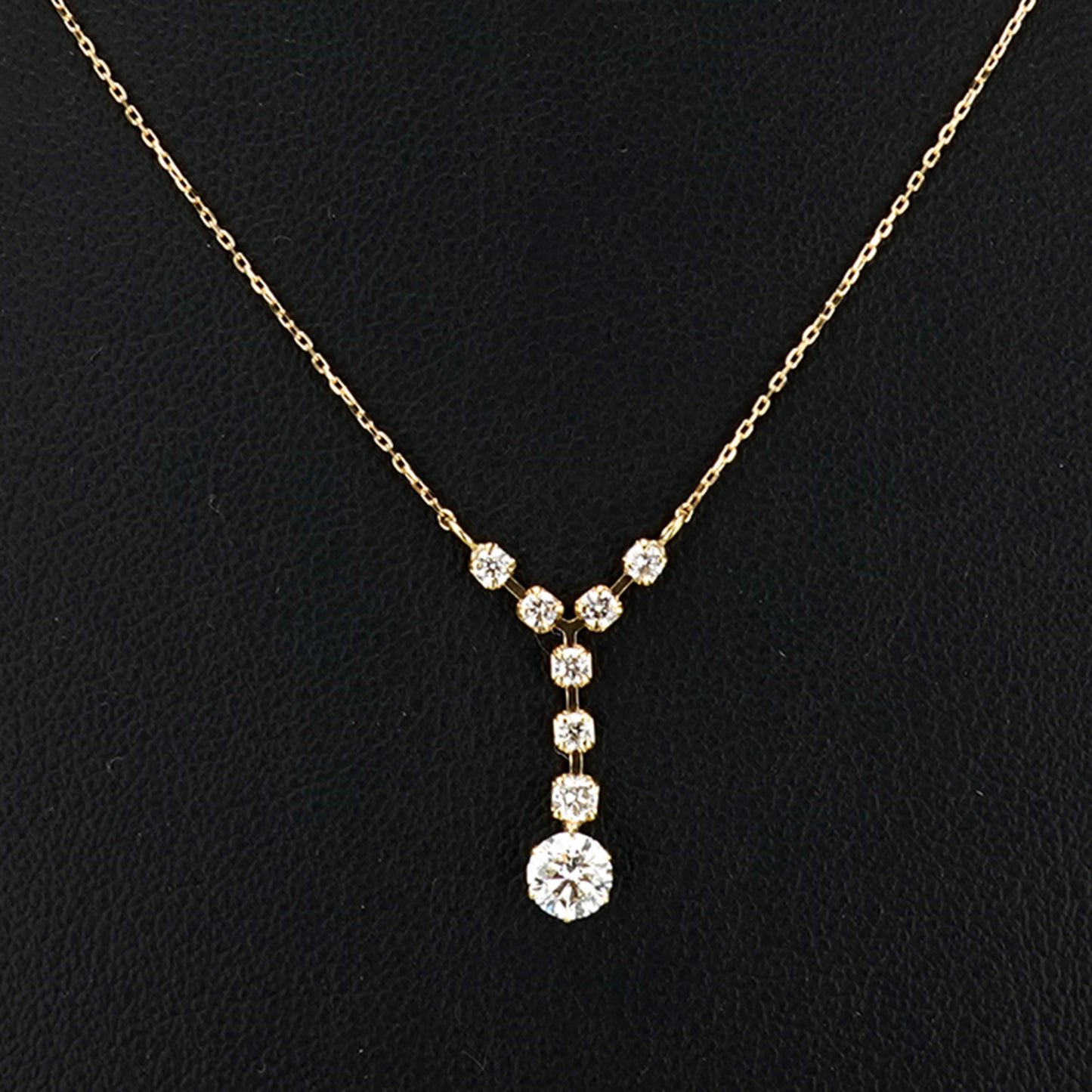 ダイヤモンドペンダント キズが少なく輝きの良いダイヤモンド PN-D-DCY-0.314ct +0.20ct-K18YG