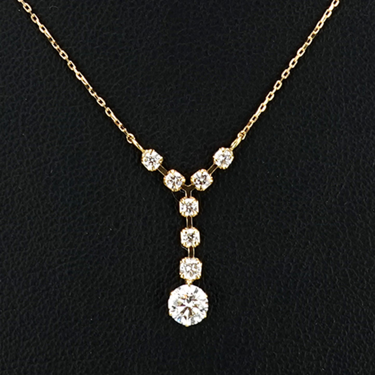 ダイヤモンドペンダント キズが少なく輝きの良いダイヤモンド PN-D-DCY-0.314ct +0.20ct-K18YG