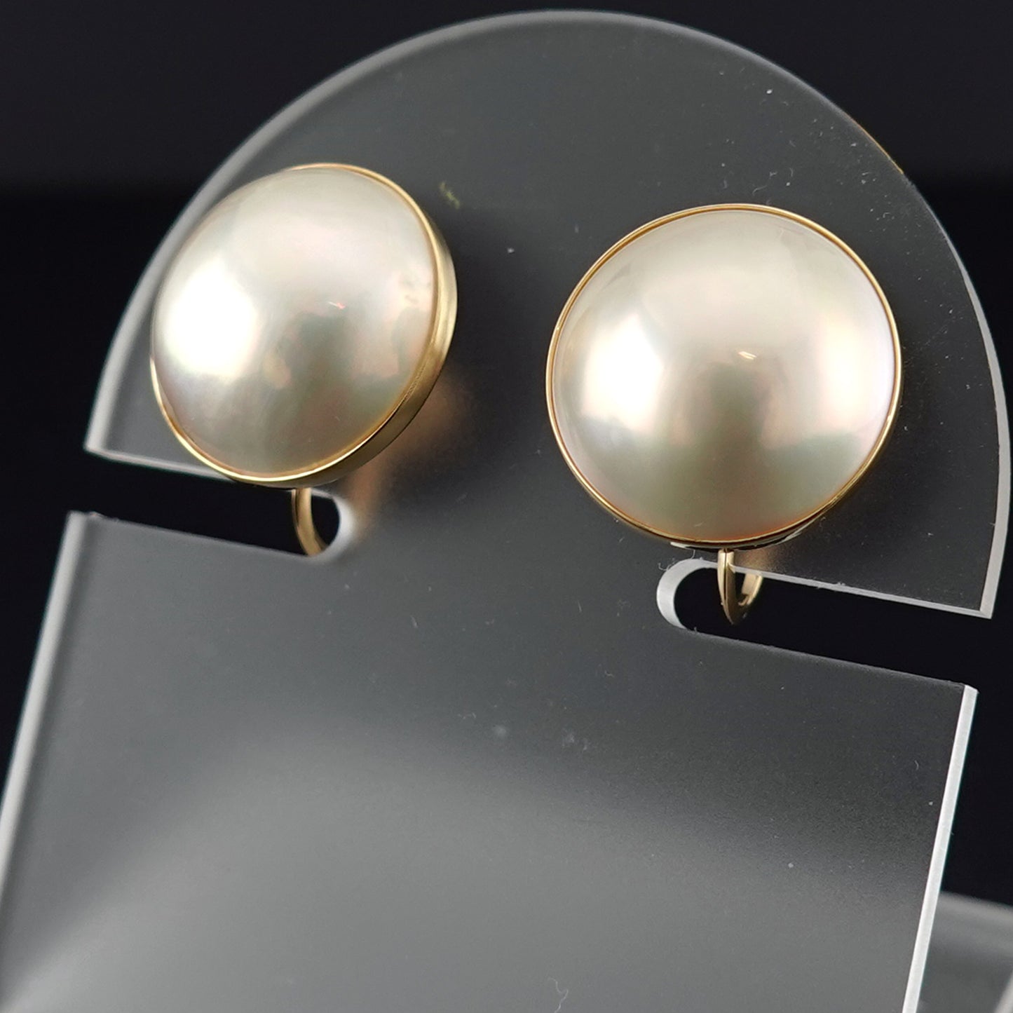 マベパールイヤリング-K18YG  ER-MP-14mm-K18YG-マベ