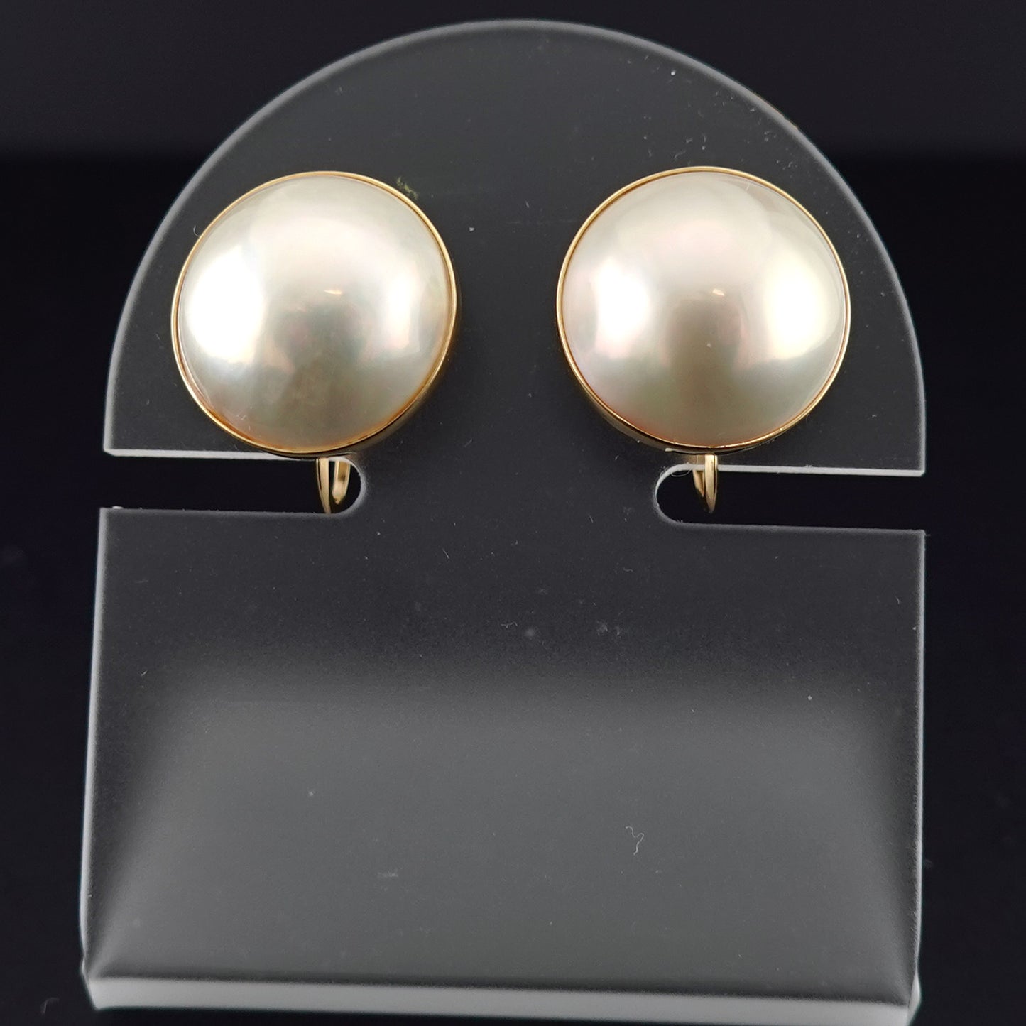 マベパールイヤリング-K18YG  ER-MP-14mm-K18YG-マベ