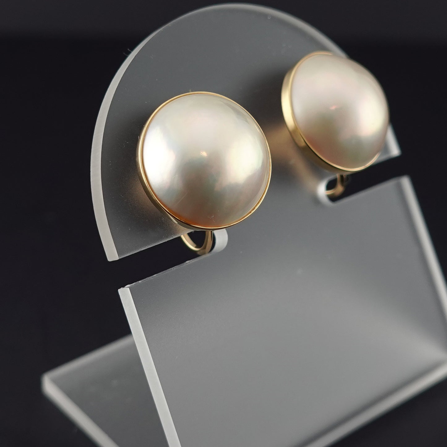 マベパールイヤリング-K18YG  ER-MP-14mm-K18YG-マベ